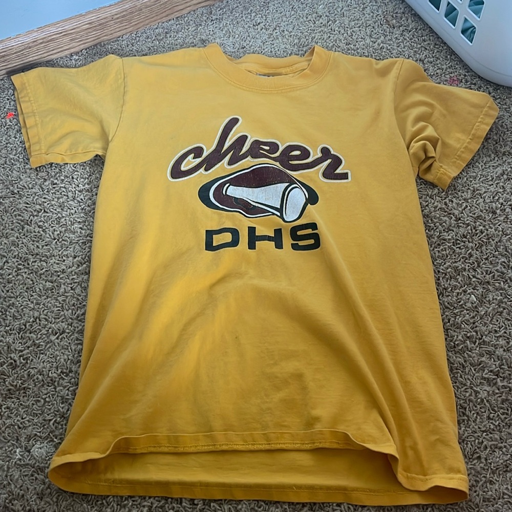 Yellow cheer shirt